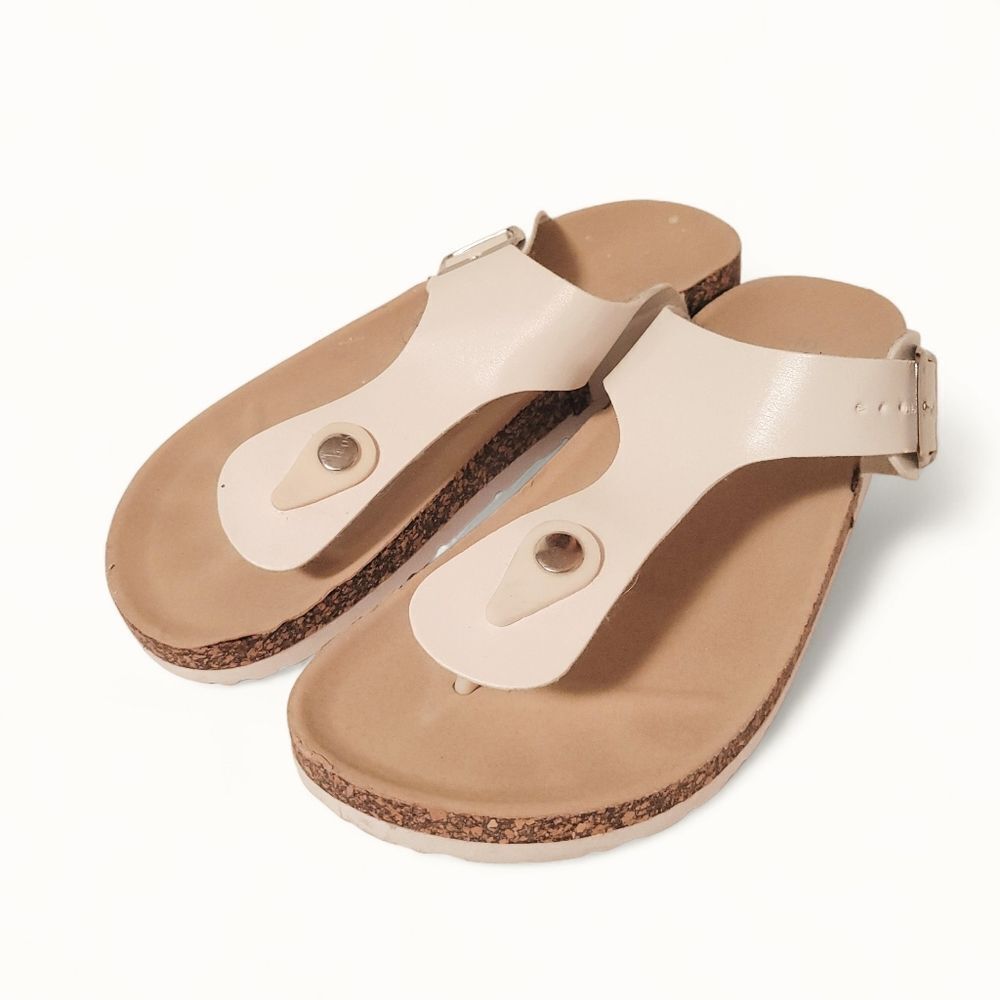Streetwear Society White Thong Sandals